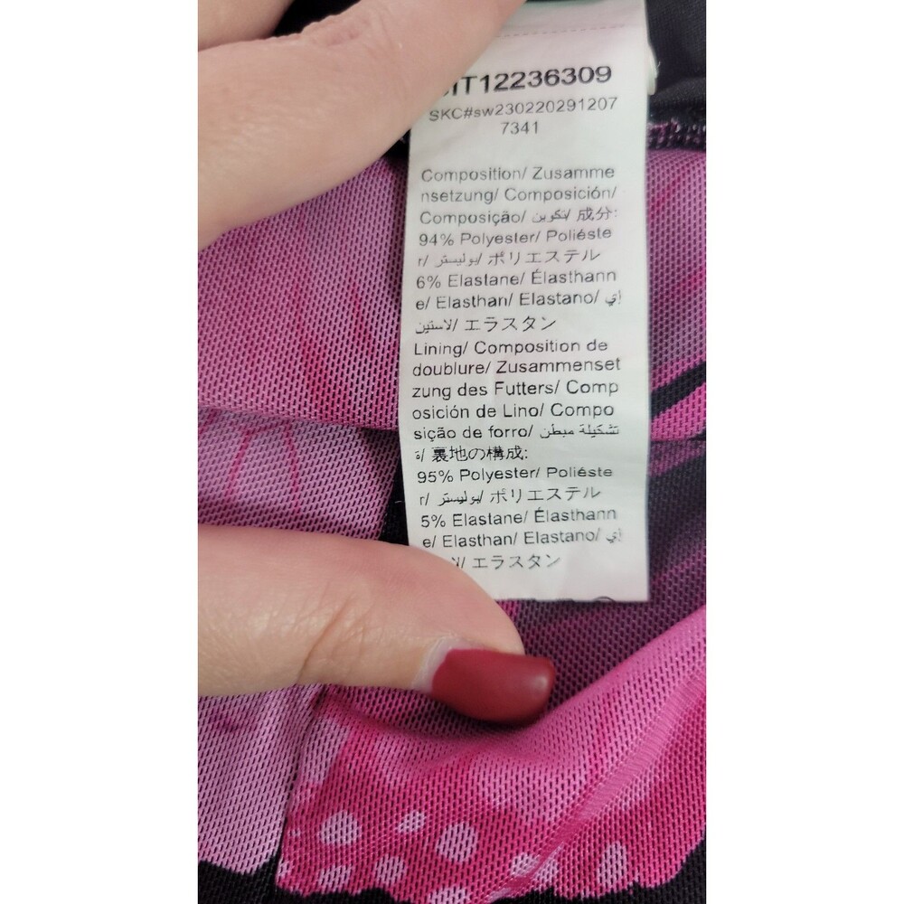 ​Shein Pink Butterfly Mesh Print Skinny Leggings Pants Medium US 6 Stretchy - Picture 9 of 10